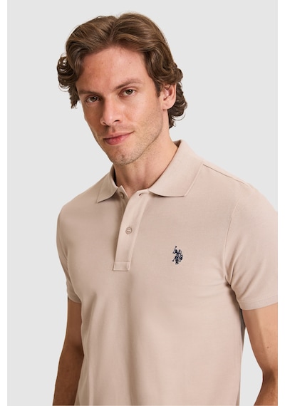 U.s. Polo Assn. Erkek Taş Tişört Basic 50322347-vr049 Taş Rengi