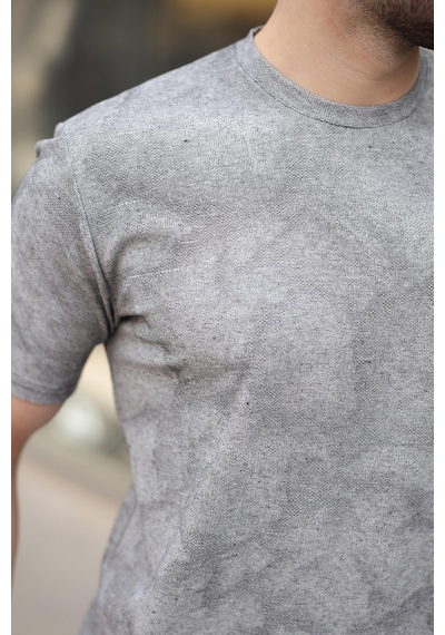 Madmext Siyah Basic Erkek T-shirt E7131 Siyah