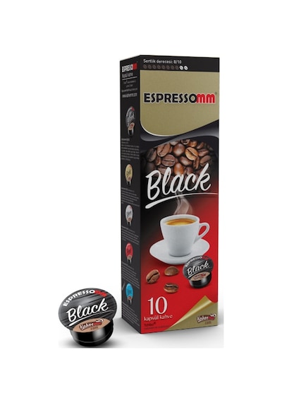 Espressomm® Tchibo Cafissimo Makineleri İle Uyumlu Black Kapsül Kahve 10'lu
