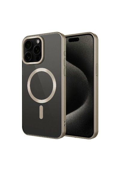 Apple Uyumlu iPhone 15 Pro Max Kılıf Mat Tasarımlı Magsafe Wireless Şarj Özellikli Zore Mat Setro Kapak