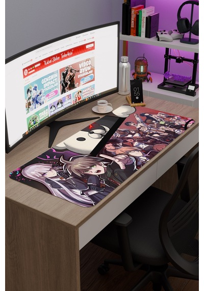 Danganronpa Kaymaz Dikişli Kauçuk Oyuncu Mousepad V3 - 90x40 Xxl Gaming Mouse Pad Fare Altlığı