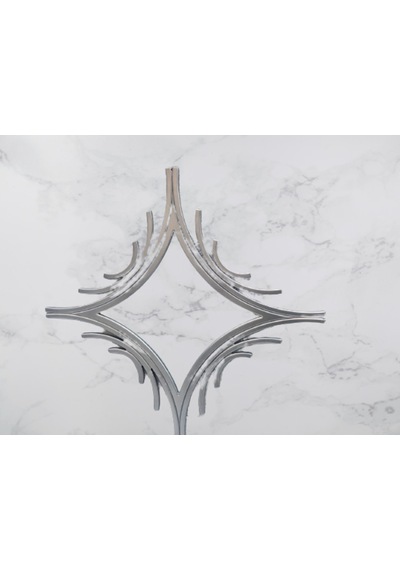Ayna Cnc Model Mdf Kesim Modern Tarz Estetik Çizgi Parlak Gümüş