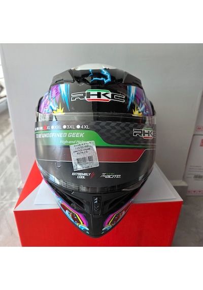 Rhkc Çene Açılır Kask Vizörlü Bıg Monster Xl Çok Renkli