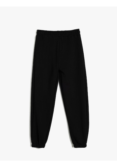 Koton Basic Jogger Eşofman Altı Beli Lastikli Pamuklu Siyah 5wkg40090ak Siyah Koton Basic Jogger Eşofman Altı Beli Lastikli Pamuklu Siyah 5wkg40090ak Siyah