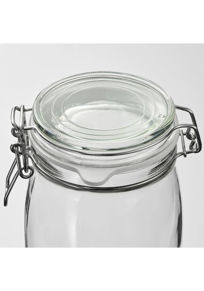 Ikea Korken Gıda Kavanozu 2000 Ml 30,5 X 11 Cm Şeffaf