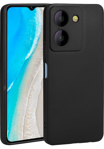 Mobilefix Vivo Y36 4g Kılıf Premier Silikon Kapak - Siyah Siyah