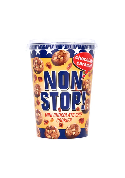Non Stop Chocolate Caramel - Mini Chocolate Chip Cookies 125g