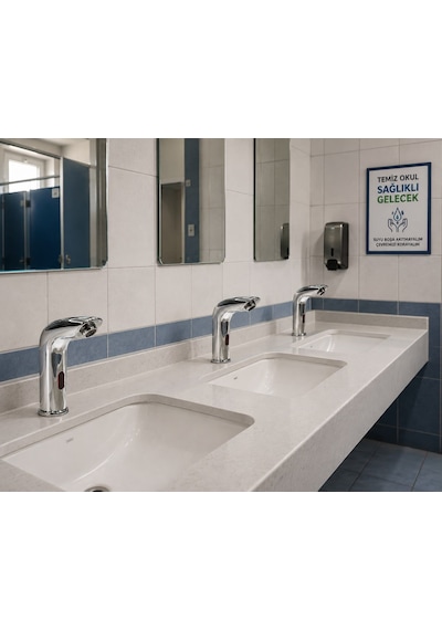 Perla Tek Su Fotoselli Krom Lavabo Bataryası Acar 01.02.208 Altın