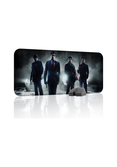 Mafia Kaymaz Dikişli Kauçuk Oyuncu Mousepad V5 - 70x30 Xl Gaming Mouse Pad Fare Altlığı