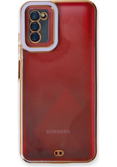 Cosmotex Newface Samsung Galaxy Uyumlu  A03s Kılıf Liva Lens Silikon - Lila