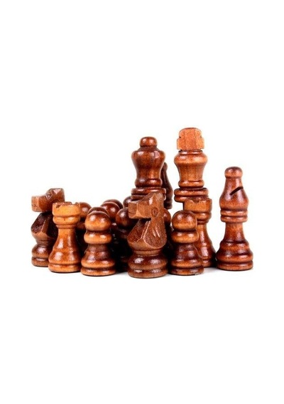 Ahşap Satranç Taşları No:35 Büyük 9cm