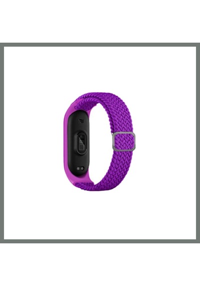 Bezos Mi Band 6 Uyumlu Star Kordon - Mor Mmbz