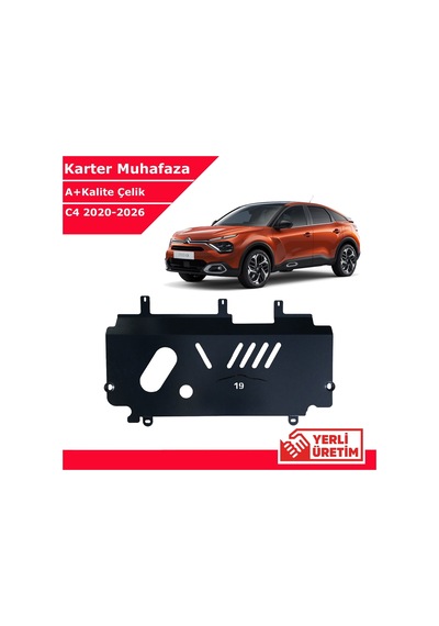 Citroen C4 2021-2026 Çelik Karter Muhafaza Çelik Koruma Sacı A+ Kalite Yerli Üretim