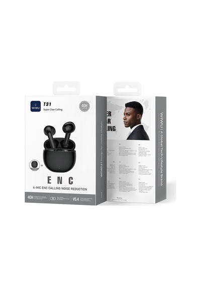 Wiwu T31 ENC Teknolojili TWS  V5.4  Kulak İçi Bluetooth Kulaklık