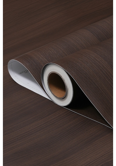 Yapışkanlı Folyo - Real Ceviz Duvar Kaplama Paneli - Mobilya Duvar Kapı - 120cm Genişlik - Vw824 120 X 400 Cm