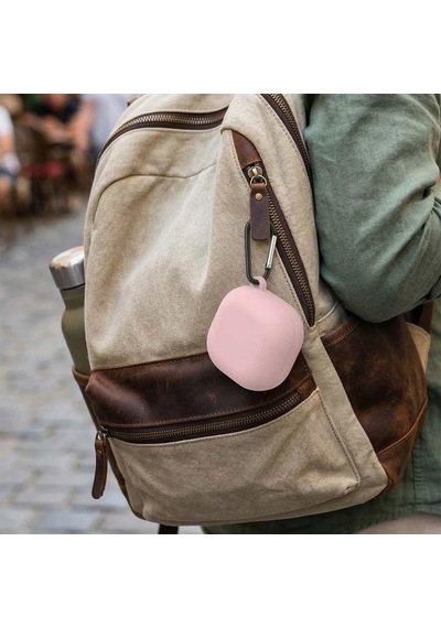 Galaxy Buds 4 Pro Kılıf Askı Aparatlı Mat Silikon Siyah