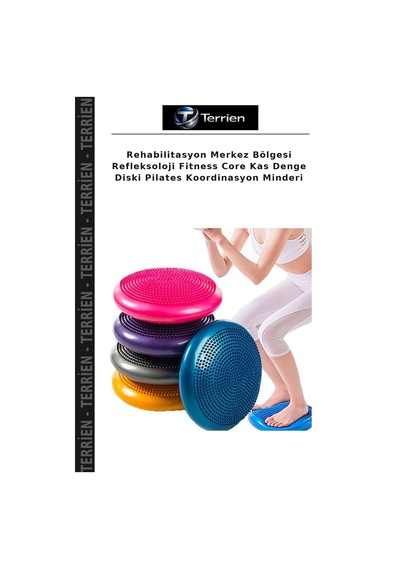 Rehabilitasyon Merkez Bölgesi Refleksoloji Fitness Core Kas Denge Diski Pilates Koordinasyon Minderi Çok Renkli
