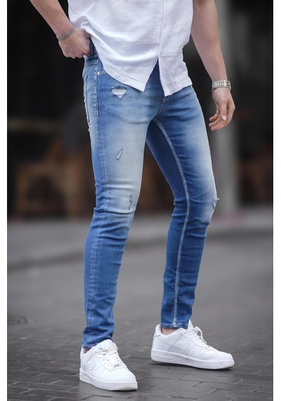Madmext Mavi Skinny Fit Erkek Jean 5102-mavi Mavi