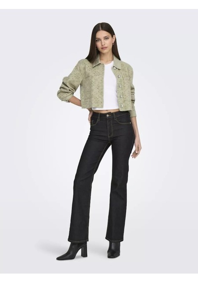 Only Onlelsa Short Crochet Jacket Kadın Ceket 15338055 Yeşil