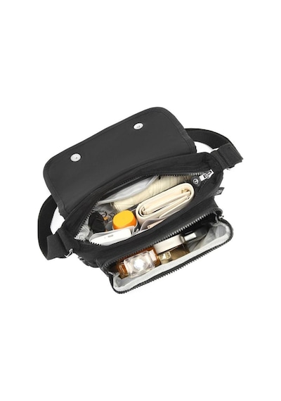 Barcelona K21 Krinkıl Kumaş Kadın Postacı Çantası Smart Bags 1148 Siyah