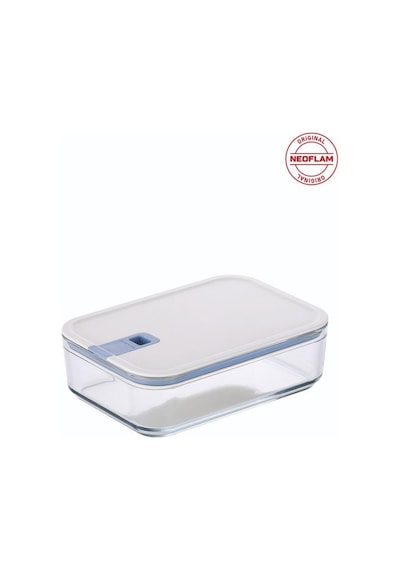 Neoflam Perfect Seal Dikdörtgen Cam Saklama Kabı Bej 1600 ML Bej