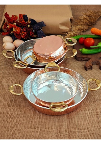 Moda Bakır Bakır Sahan Seti 5'li Diğer