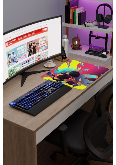 Cyberpunk Edgerunners Dikişli Kauçuk Oyuncu Mousepad V3 - 48x40 Xl Gaming Mouse Pad