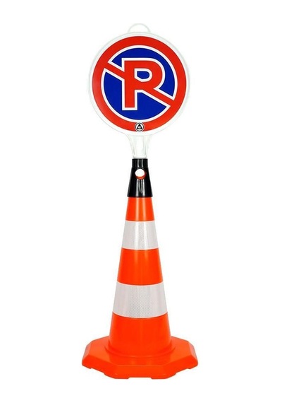 10 Adet Pvc Trafik Konisi 52 Cm Çift Reflektifli Trafik Dubası Seti-3547