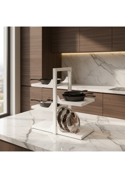 Hamton Versashelf Duo 35 Dolap İçi Organizer Raf - Açık Gri - 450 Cm Standart