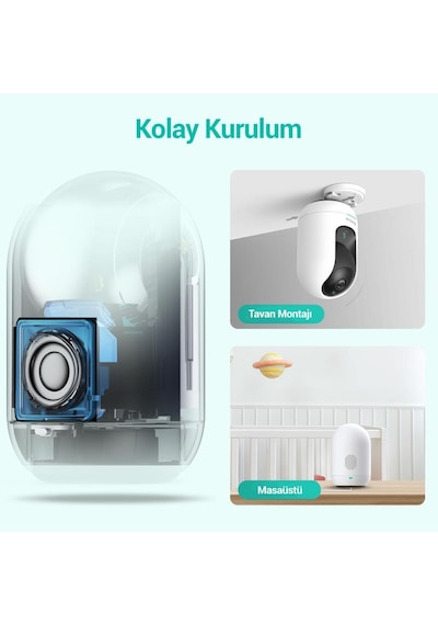 Botslab 360+ C221 Pro 3k 360 Akıllı Güvenlik Kamerası