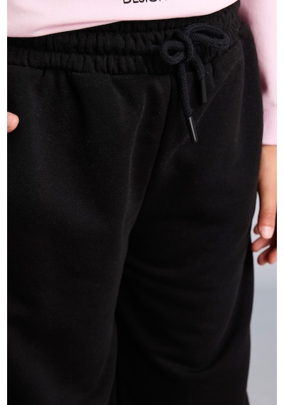 Defacto Beli Bağcıklı Barrel Fit Eşofman Altı Kız Çocuk I2265a826aubk81 Siyah-bk81
