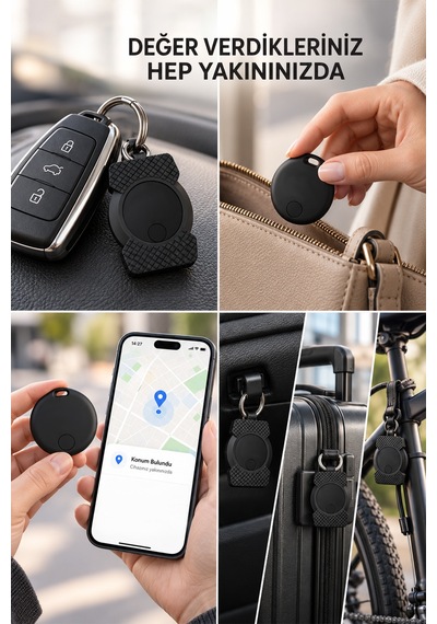 Akıllı Takip Cihazı - Manyetik Kılıf Tasarımlı Ios Android Uyumlu Airtag Akıllı Gps