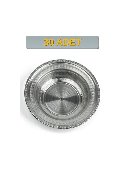 Binbir Trend 14 Cm Yanaklı Krom Çelik Çerez Ve Kahvaltılık Kasesi 160 Ml Meze, Bal-kaymak Kasesi -kase1410 30 Adet