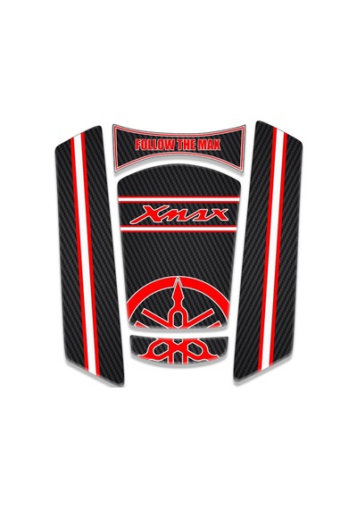 Yamaha Xmax Uyumlu Kırmızı Tank Pad 2025-2026 Diğer