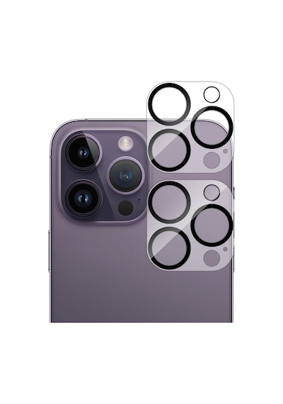 Buff Apple Uyumlu iPhone 14 Pro Max / 14 Pro Kamera Lens 2 Adet Şeffaf