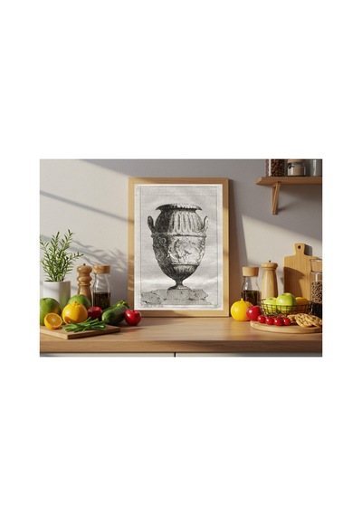 Anonim Saly Vazolar Serisi Çerçevesiz Poster 21x30 Cm A4 Geometrik Desen Etnik Duvar Dekoru