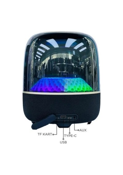 D33 Siyah Taşınabilir Kablosuzz Bluetoooth Hoparlör Bb