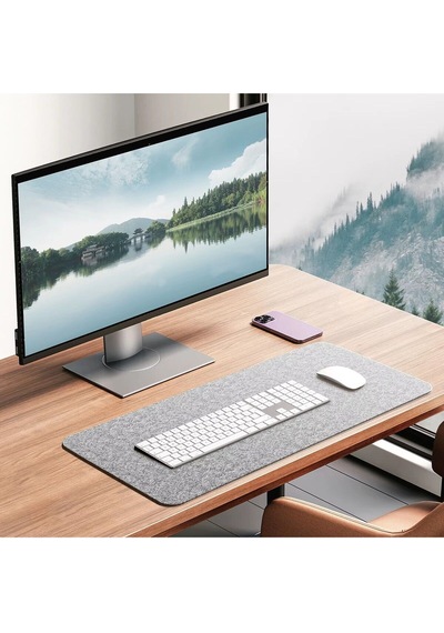 Mousepad Masa Üstü Koruyucu 3mm Keçe Klavye Pc Notebook Altı N