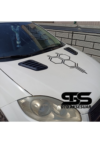 Fiat Linea Uyumlu Piano Black Kaput Üstü Havalandırma Izgarası