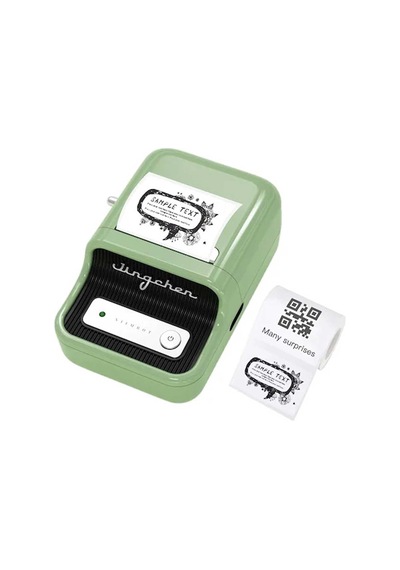 B21s Bluetooth Taşınabilir Termal Etiket Yazıcı-yeşil