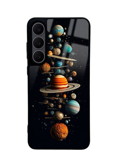 Galaxy S25 Fe Kılıf Kamera Lens Korumalı Desenli Silikon Üstün Koruma Hesaplı Dünya Pembe