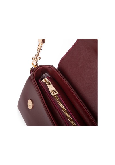 Nas Bag Kadın Sade Şık Omuz Ve Çapraz Çanta En 24 Cm Boy 12 Cm Bordo Diğer