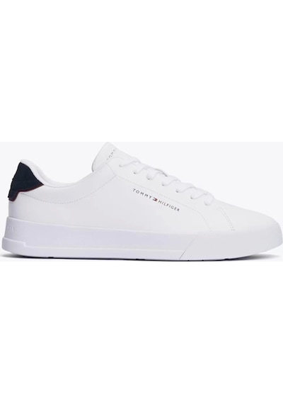 Tommy Hilfiger Tommy Jeans Erkek Beyaz Pebble Grain Court Sneaker Beyaz