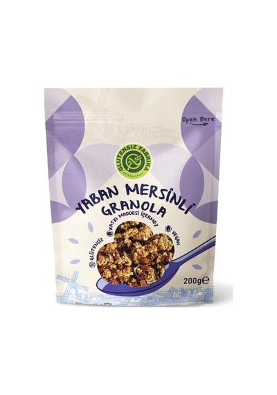 Glutensiz Fabrika Yaban Mersinli Karabuğday Granola 200g - 7 Adet Tarı