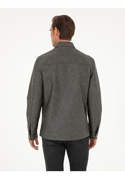 Pierre Cardin Erkek Antrasit Deri Mont-kaban 50300561-070 Antrasit