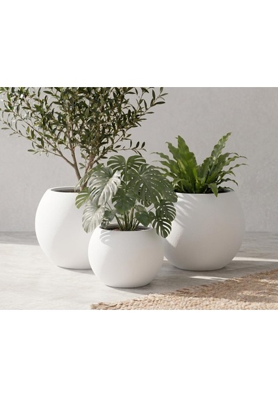 Tr Zevli Japandi Tarzı Modern Küre Saksı 3'lü Set - Su Sızdırmaz Dekoratif Salon Ve Balkon Saksısı Hediyelik Ç Diğer 26104652