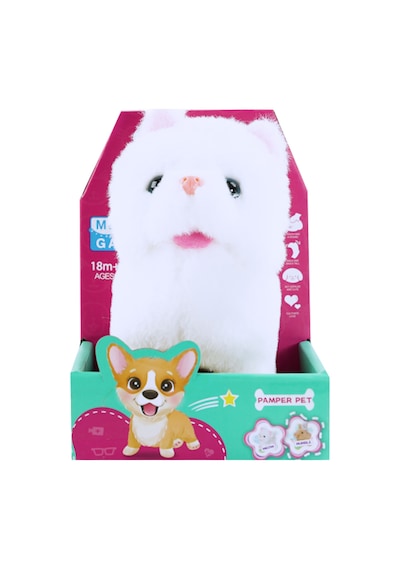 Yürüyen Peluş Sevimli Kedi Çok Renkli