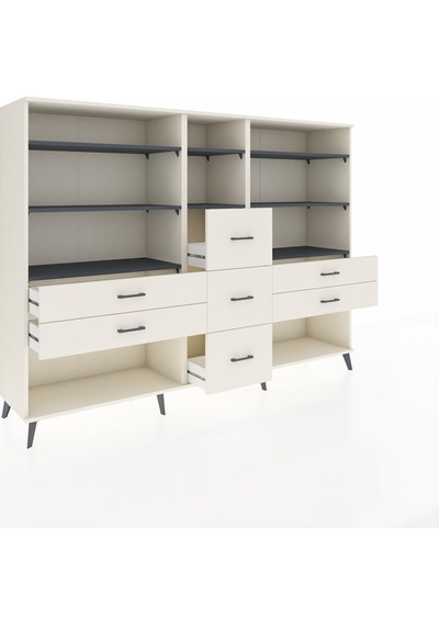 Hyperion Dolap 8 Raflı 7 Çekmeceli 220x44x163 Aytaşı-antrasit/ay Aytaşı-antrasit/aytaşı Hyperion Dolap 8 Raflı 7 Çekmeceli 220x44x163 Aytaşı-antrasit/ay Aytaşı-antrasit/aytaşı