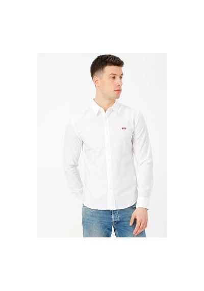 Levi's Slim Fit Beyaz Erkek %100 Pamuk Gömlek 86625-0002 No Color