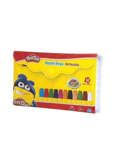 Pastel Boya- Play-doh Çantalı 12 Renk Çok Renkli